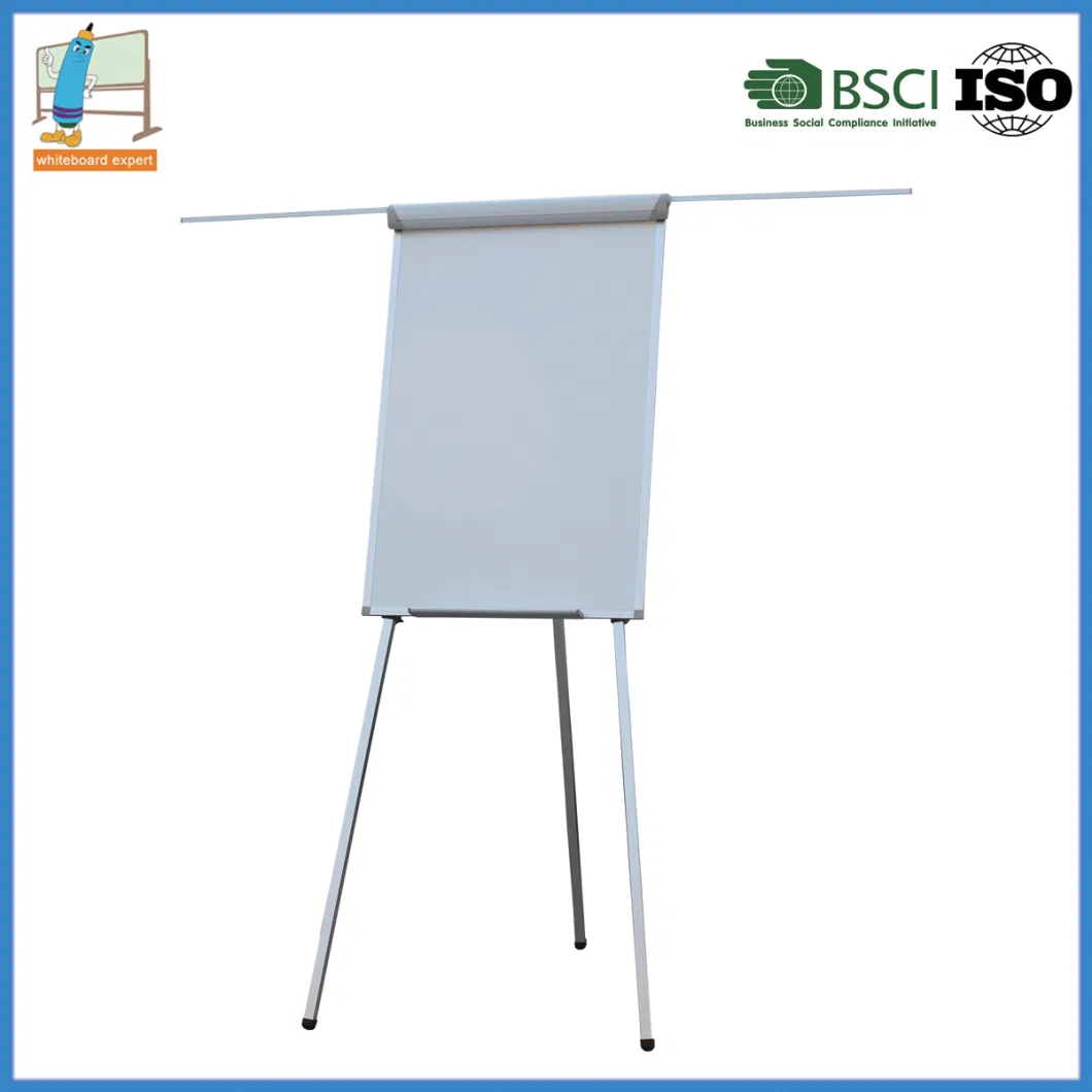 70X100cm Height Adjustable Magnetic Writing White Board Flipchart Easel