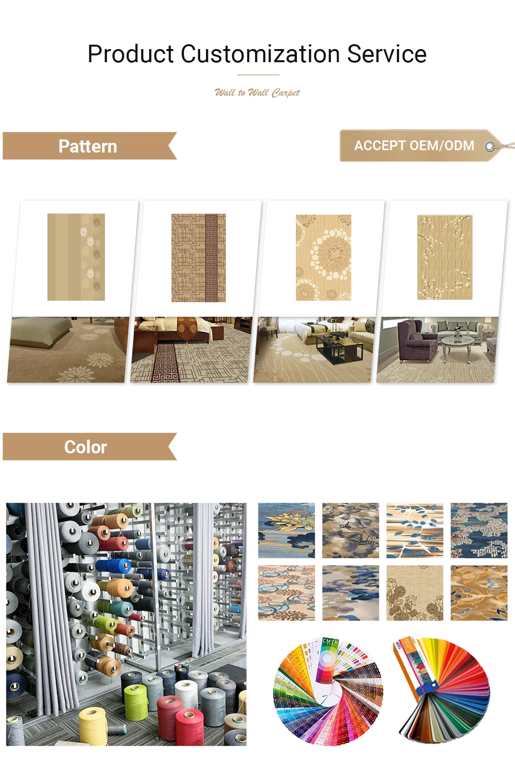 Yellow Dapartment Floor Rugs and Modern Design Printed Carpet for Living Room in Stock Colourful Printed Wall to Wall Hotel Room Carpet