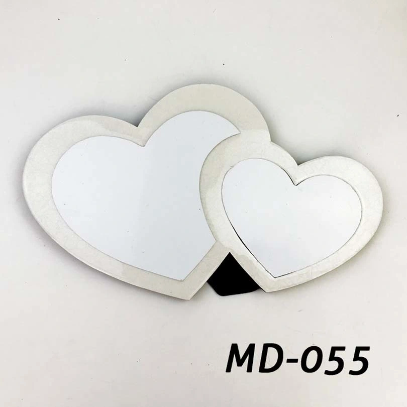 Double Heart Shaped Sublimation Blank MDF Photo Frame Globulite Wedding Picture Frame