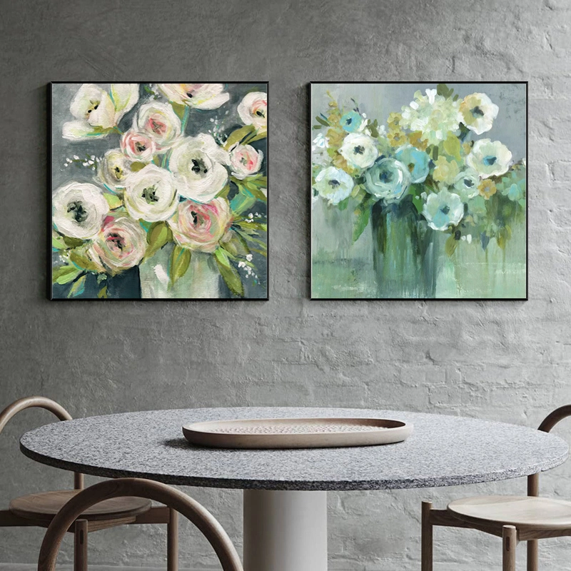 Nature Flowers Floral Wall Art Painting Cheap Custom Oil Painting Handmade Home Decor Canvas Modern Style Rustic