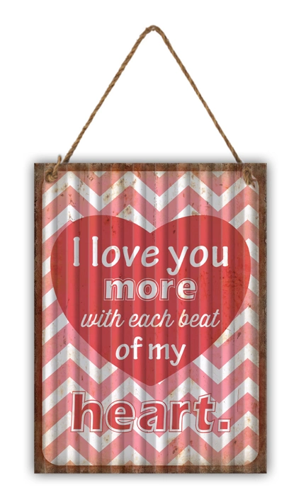 Love Is All You Need Iron Wall Plaque Customized Valentines Hanging Metal Home Decoration Wall Plaque