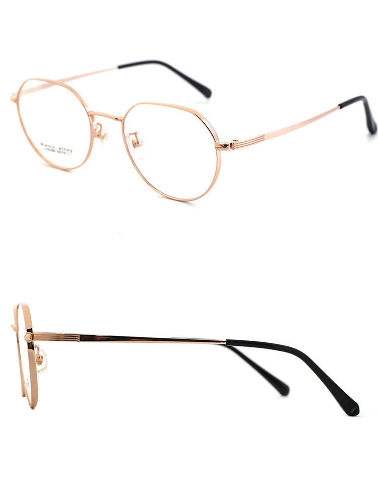 Fashion Womens Black Round Wire Frame Glasses Spectacle Frames