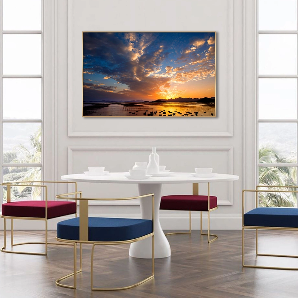 Factory Wholesale Seascape Photography Floating Frame Decorative Canvas Paintings Wall Art