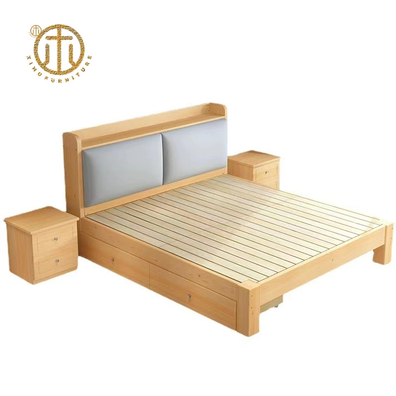 Modern Minimalist Home Double Bed Master Bedroom Bed Frame