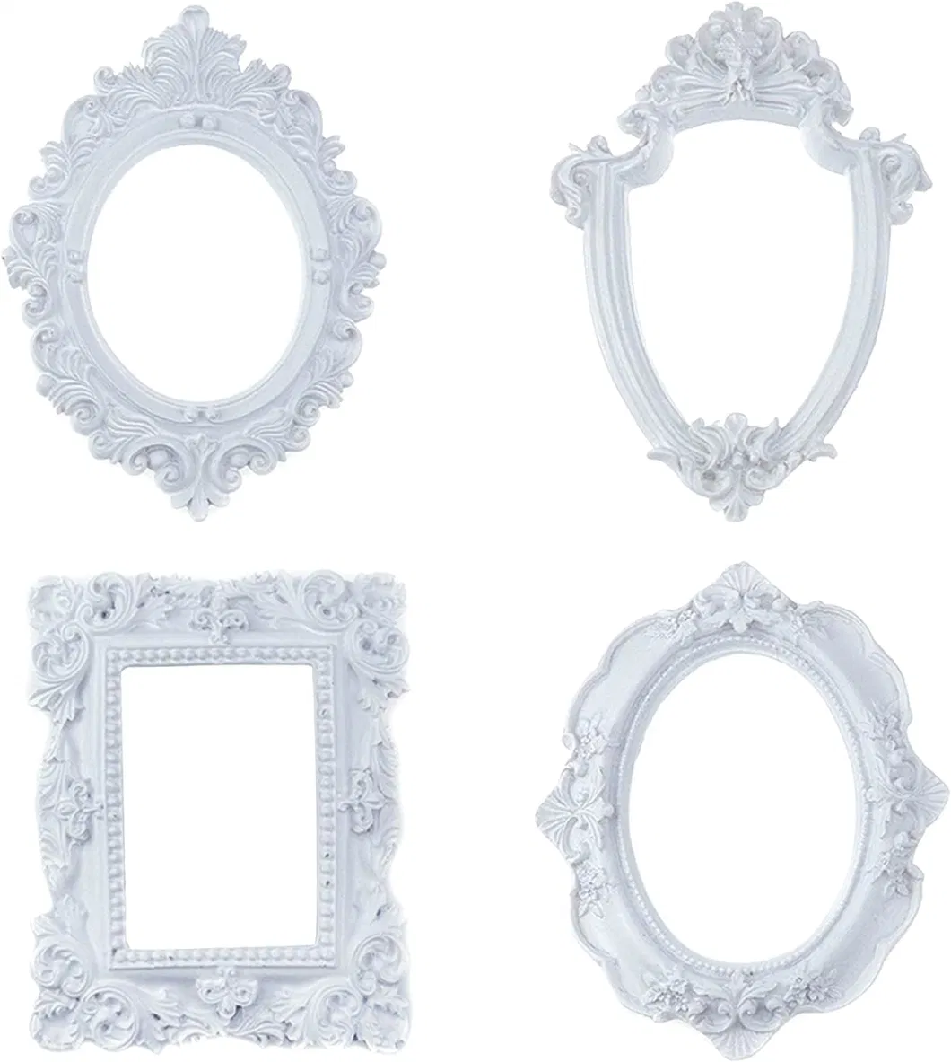 White Resin Picture Frame Handmade Polyresin Photo Frames in Bulk