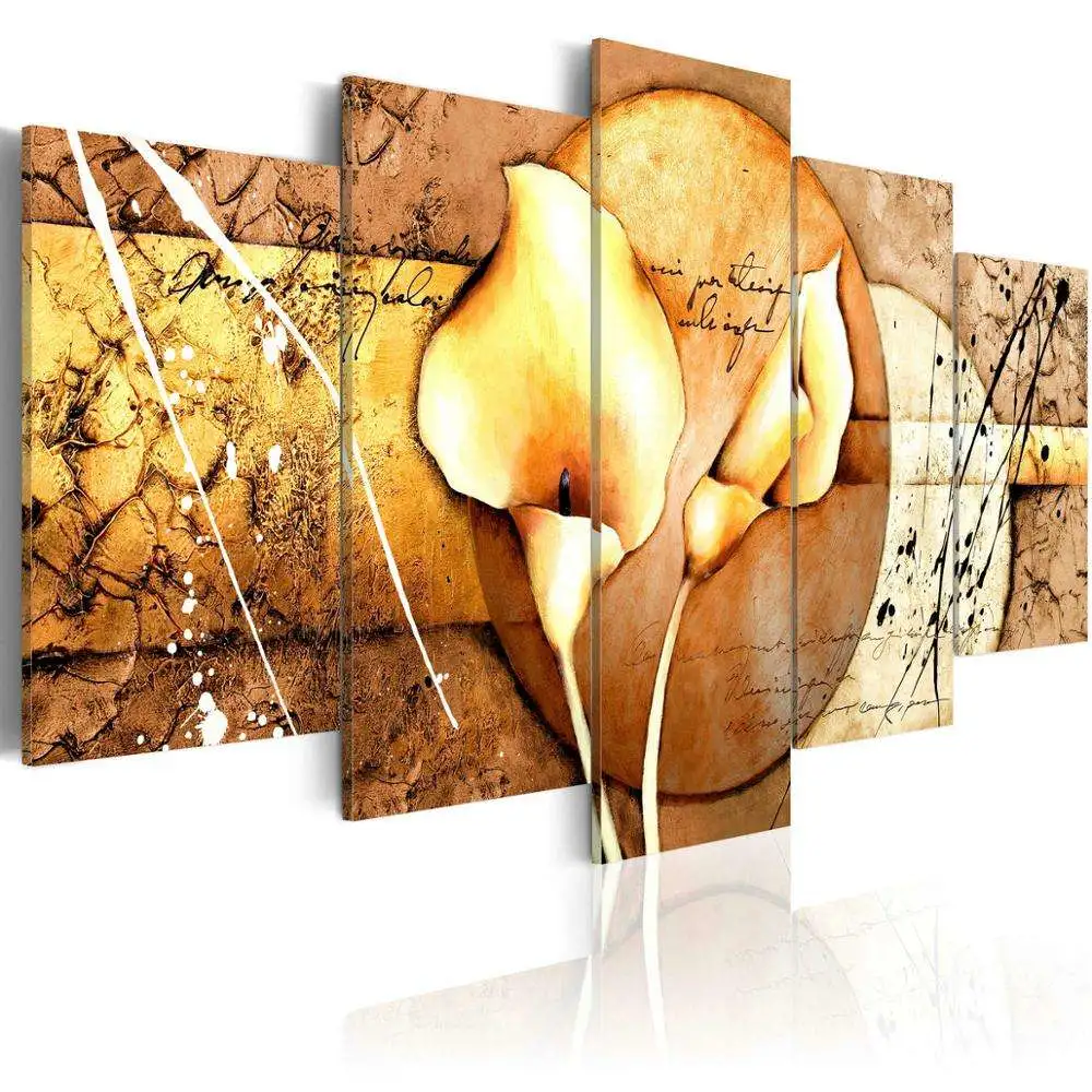 Canvas Printing Flower Pop Print Oil Pictures Abstract Decorative Painting Wall Art