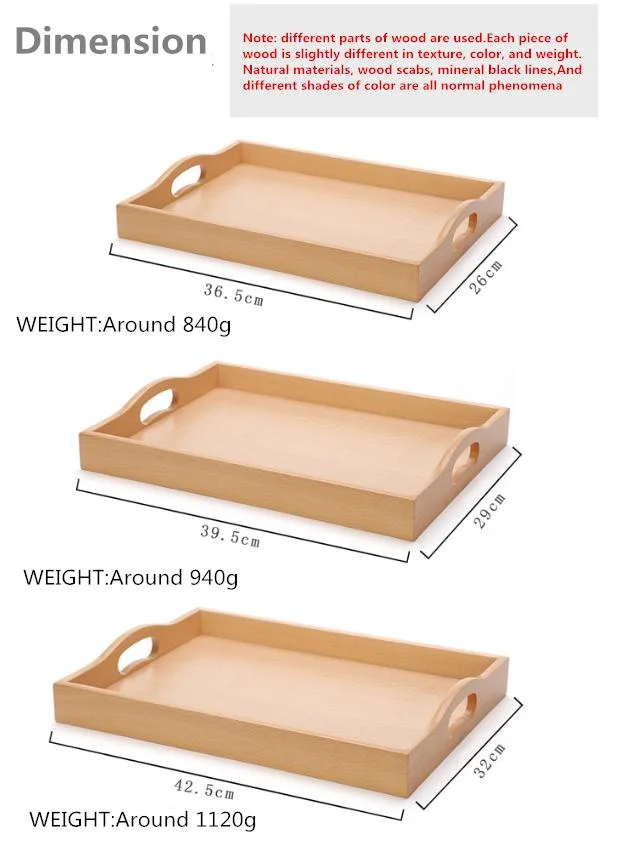 Wooden Serving Trays &amp; Wood Tray with Handles