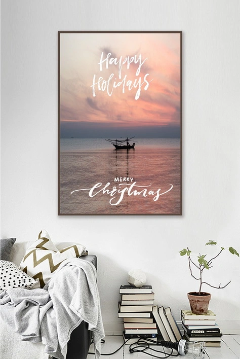 Landscape Scenery Beach Sea View Modern Canvas Wall Art Custom Cheap Home Hotel Decor Framed Picture Inspirational Quotes