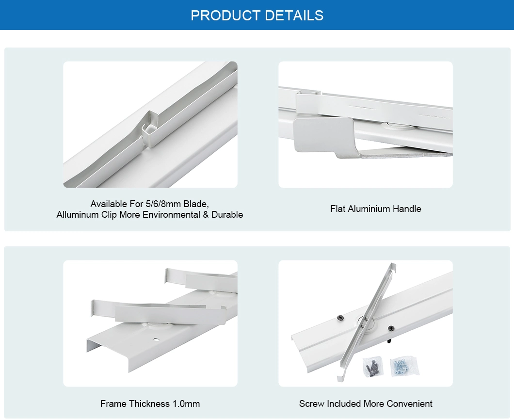 6 Inch Plastic Clip Louvre Window Frame