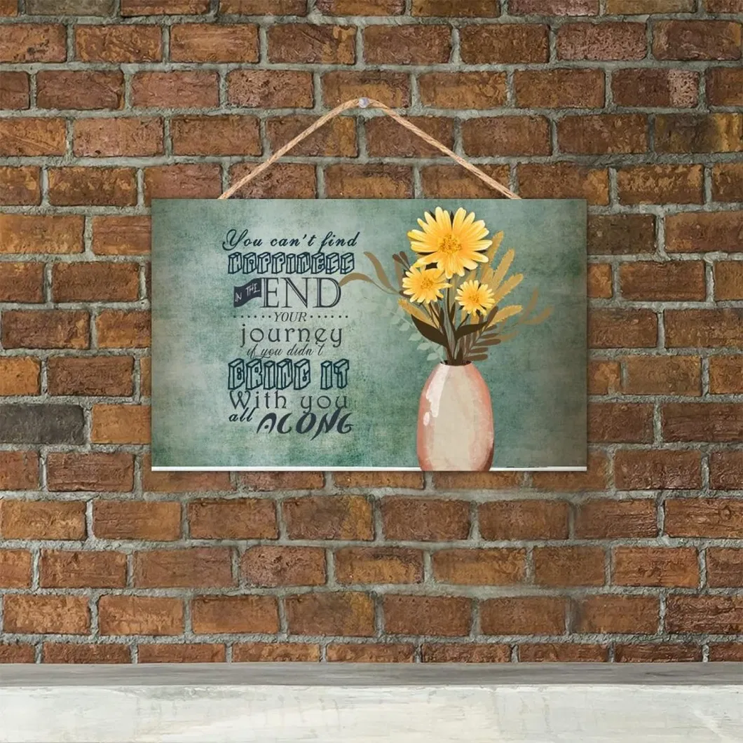 Happiness Home Wood Plaque Hanging Sign