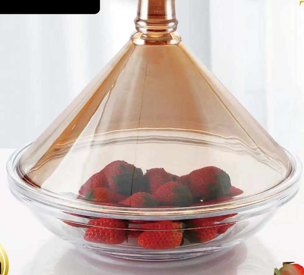 Glass Tagine Diffuser for Glass Top Stove Glass Tagines with Wood Base Glass Cake Holder Glass Cake Holder with Lid Glass Cake Holder Glass Fruit Bowl