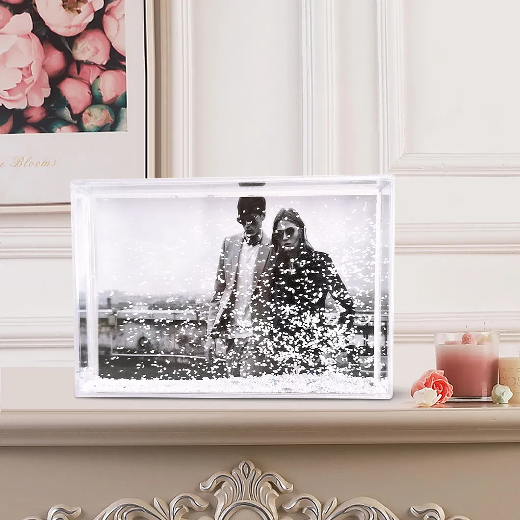 Popular Liquid Glitter Photo Frame 4*6 Inch Glitter Frame