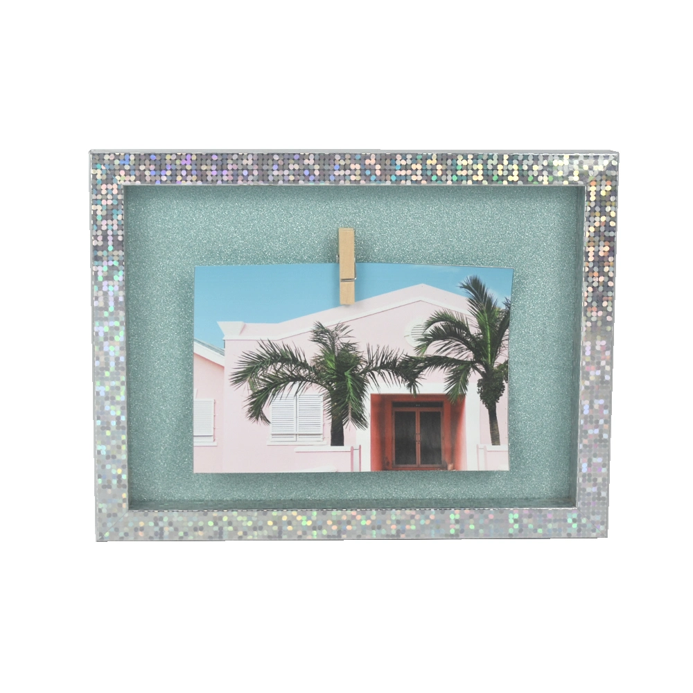 Wall Hanging Iridescent Collage Photo Frame Multi Openings Picture Frame