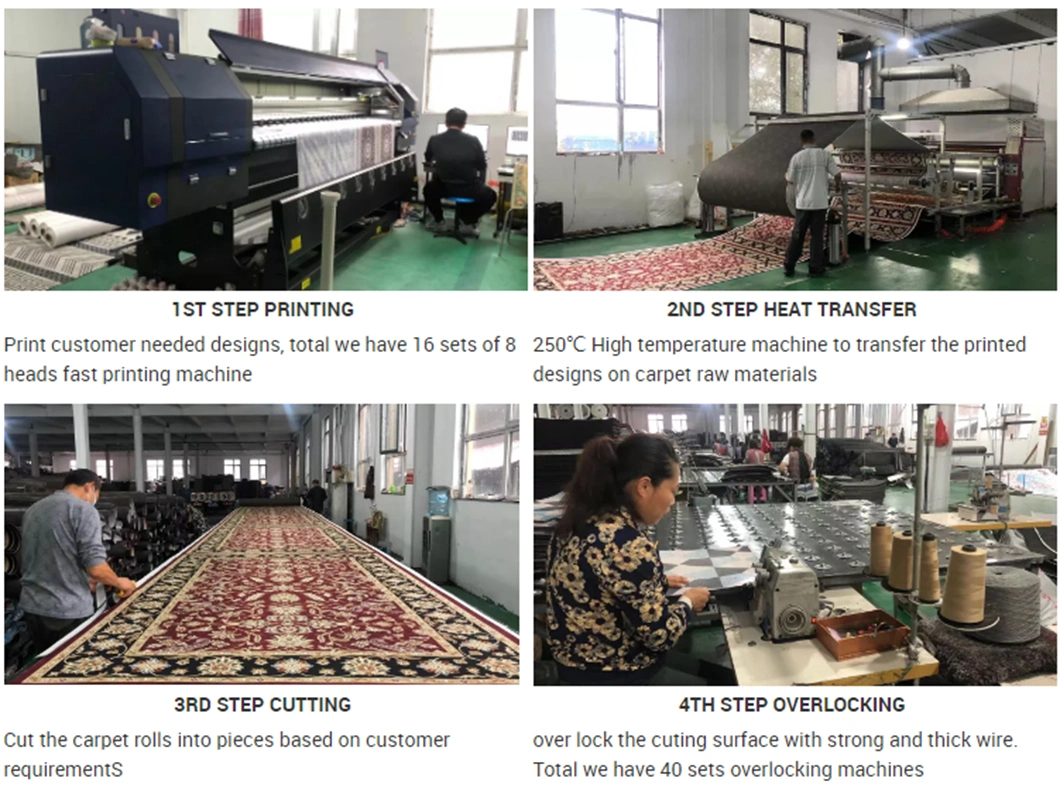 China OEM Manufacture Custom Machine Washable 3D Printed New Design Polyester Luxury Vintage Persian Living Room Center Area Rug Floor Mat Big Carpets