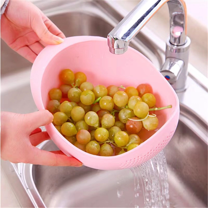 Rice Bowl Plastic Rice Pulses Fruits Vegetable Noodles Pasta Washing Bowl