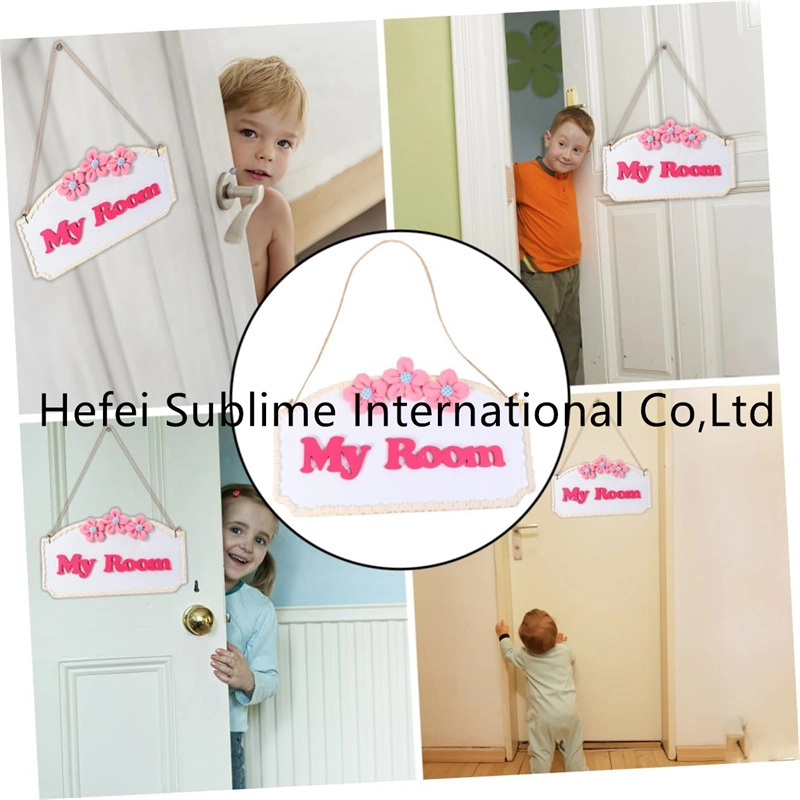 Children&prime;s Room Doorplate Hanging Wood Decor