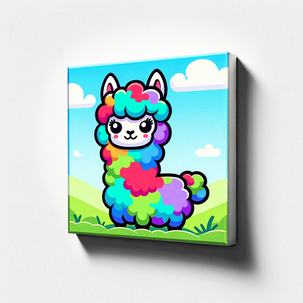 Paint by Numbers, Paint Your Own Llama Canvas Painting Kit