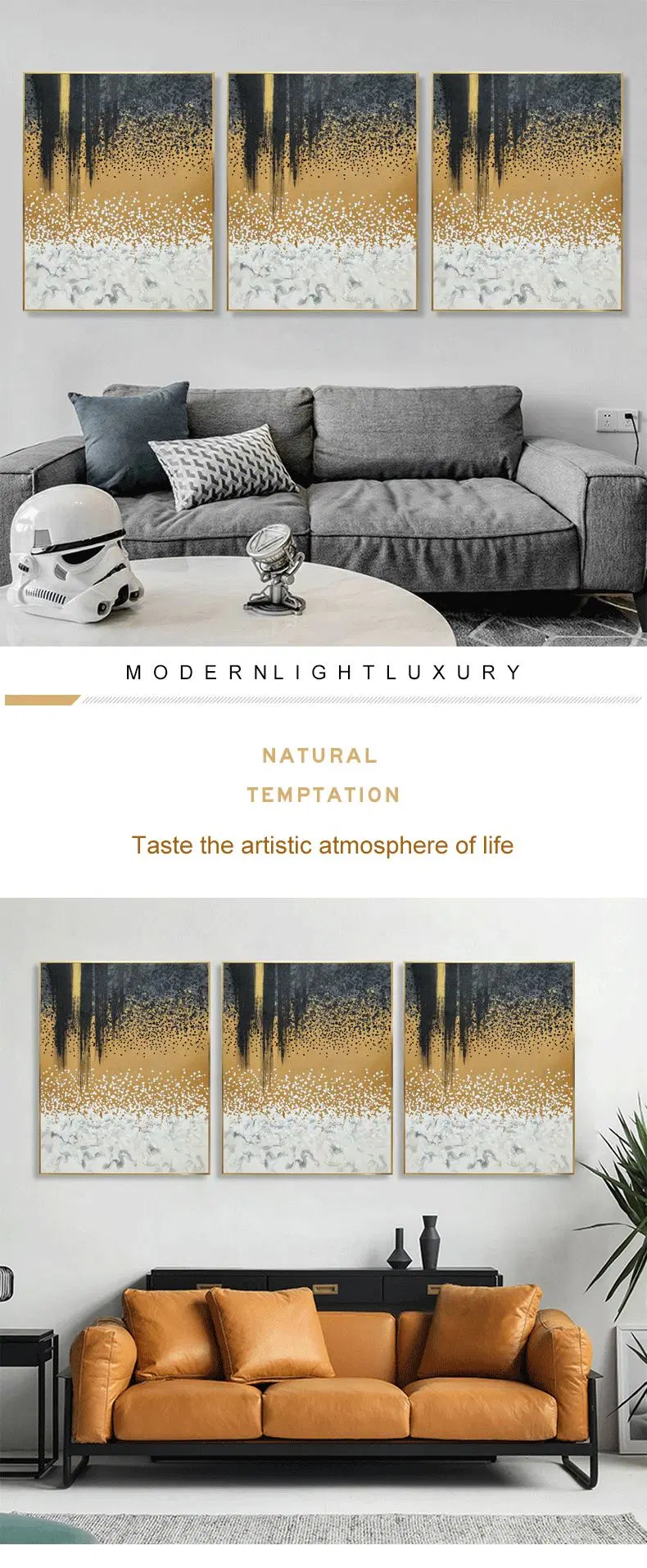 Modern Living Room Background Picture Home Decor Wall Abstract Seascape Art Prints Paintings