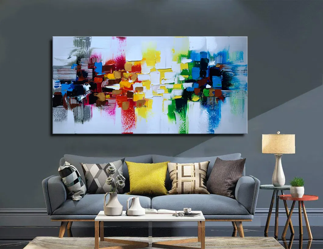 Handmade 3D Textured Abstract Canvas Wall Art Hand Painted Modern Oil Painting on Canvas