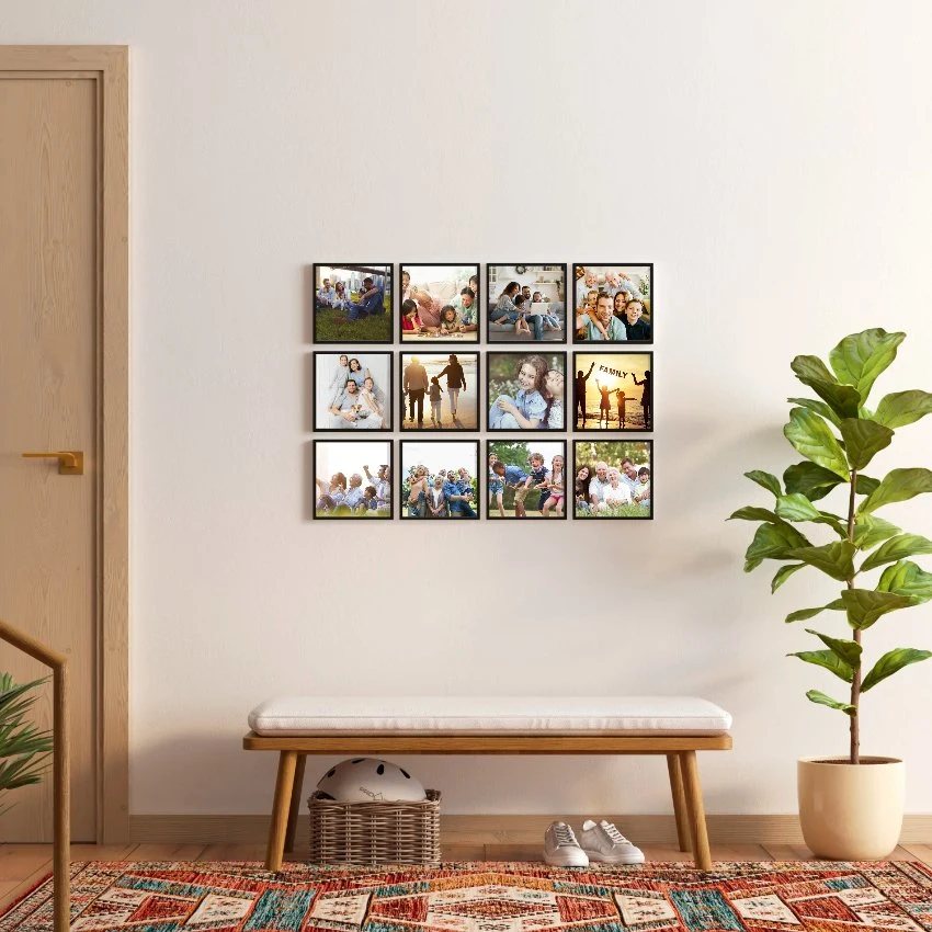 New Design Bestile Square Restickable Removal Photo Frames for Wall Art