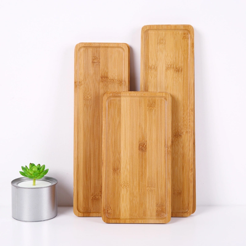 Wholesale Bamboo Serving Tray - Wooden Tray with Handles Bamboo Tray