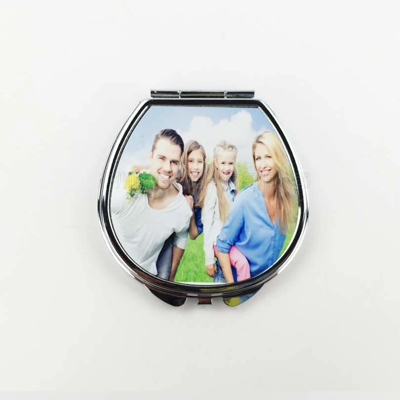 Sublimation Blank Metal Makeup Cosmetic Mirror for Heat Transfer Printing