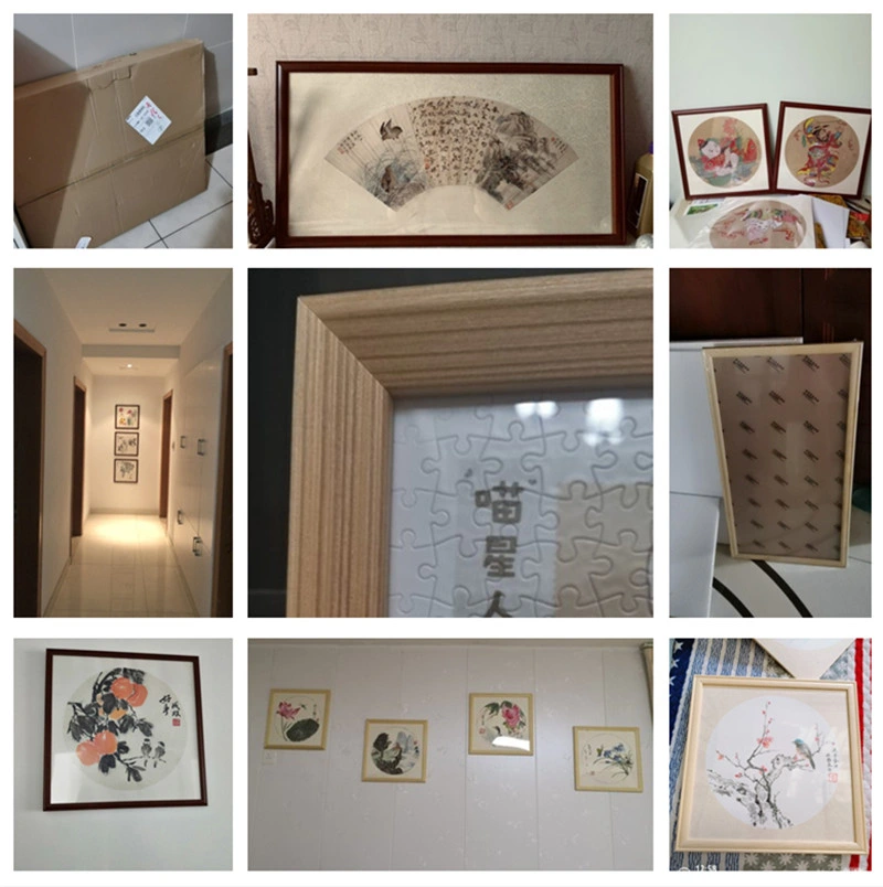 Chinese Painting Mounted Picture Frame Wooden Strip Photo Frame Self-Assemble Wall Hanging Frame 0702