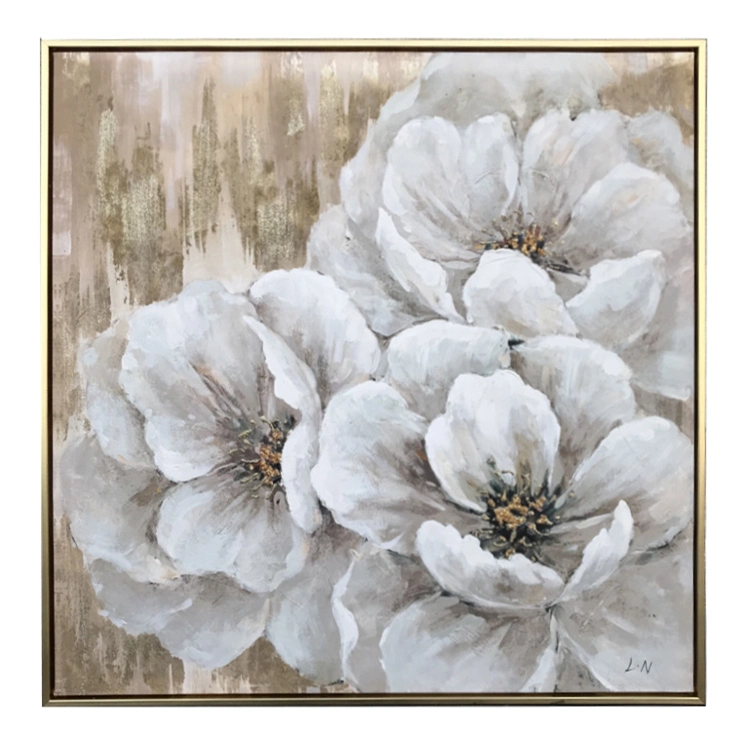 Flower Gallery Wrapped Canvas Wall Art Modern Oil Painting