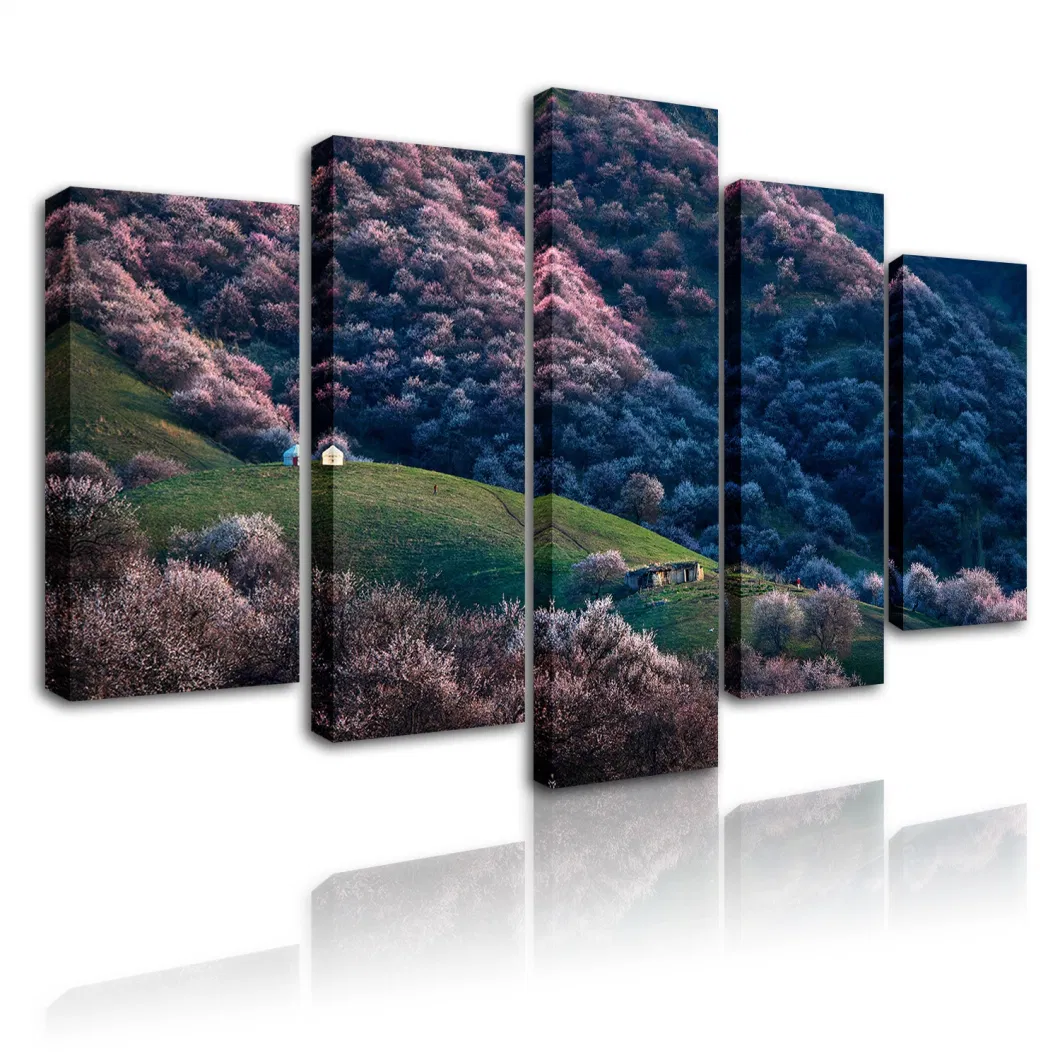 5 Panel 5 Piece Wall Art Painting Cheap Home Decor Landscape Scenery Modern Artwork Canvas Living Room Decoration