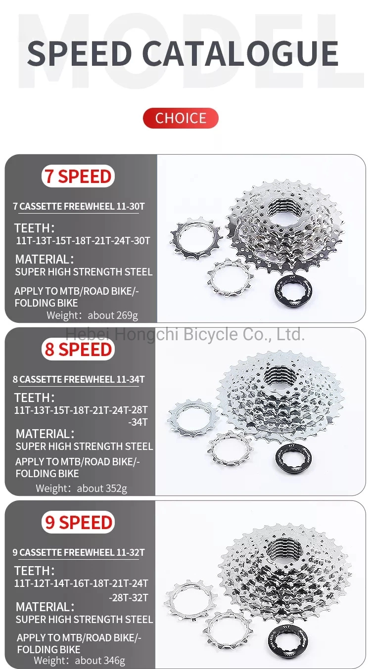 Mountain Bicycle 8-12 Speed Steel Cassette 11-50t Bike Freewheel