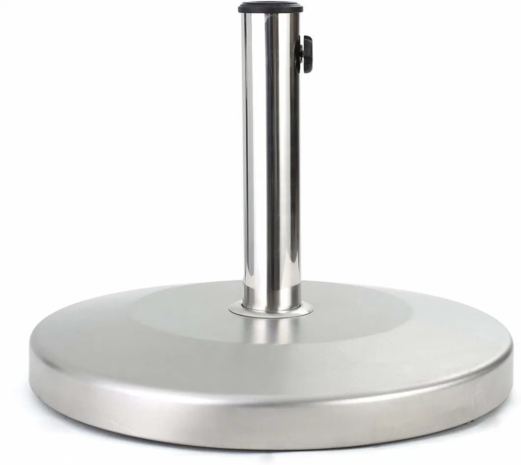 25/28/35/50 Kgs Heavy Umbrella Base Stainless Steel Umbrella Base with Concreted Filled