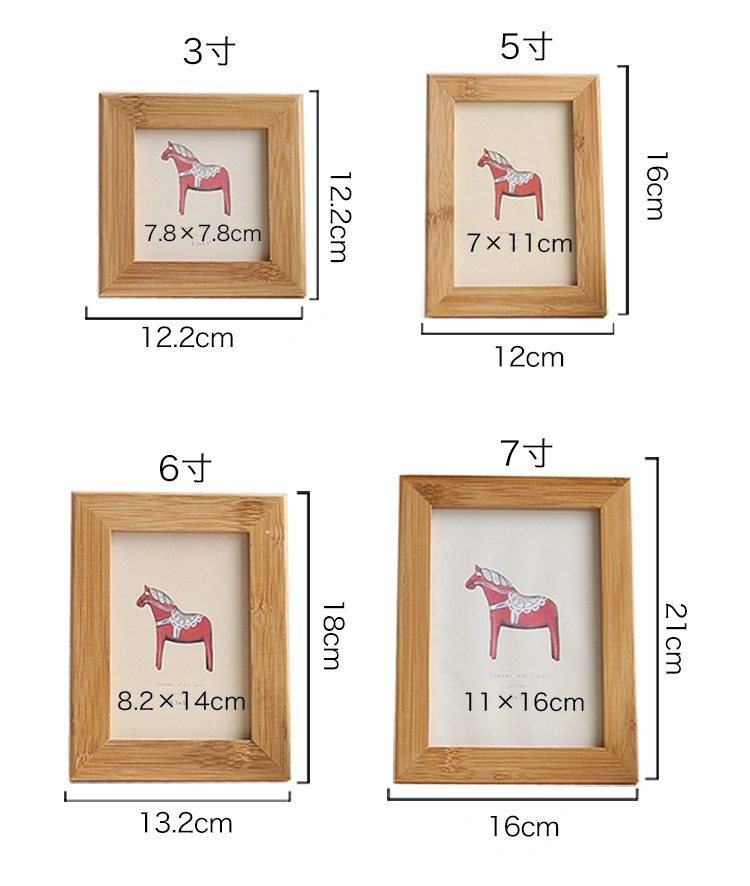 A3 A5 Mini Oak Rustic Fancy Colorful Red Photo Holder Cool Picture Frames with 5X7