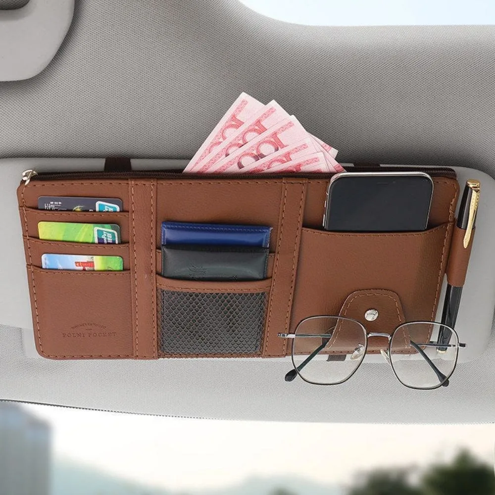 Car Sun Visor Organizer Auto Sun Visor Pockets Ci20438