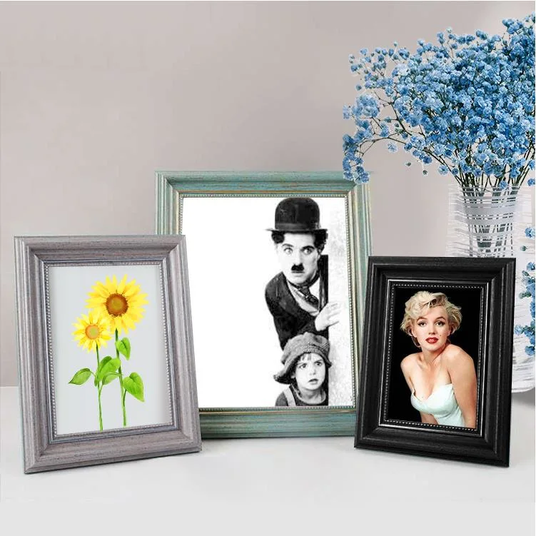 Wholesale Wood Photo Frame Wall Hanging PS Photo Frame Picture Painting Mirror Frame