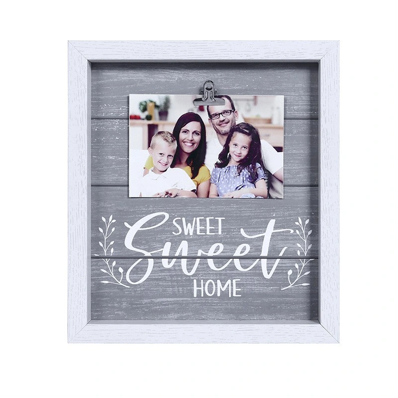 Inspirational Collage Picture Frame Photo Frame with Silver Metal Clips