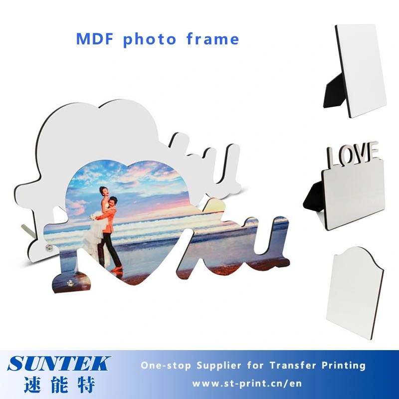 Sublimation Blank Double Heart MDF Photo Frames