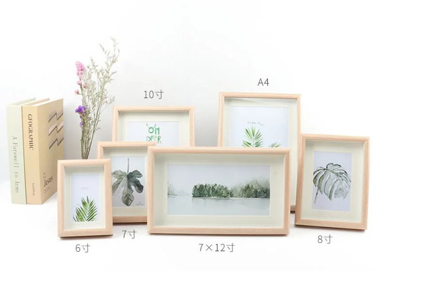 Low Price Different Color Size MDF Wooden Photo Frame