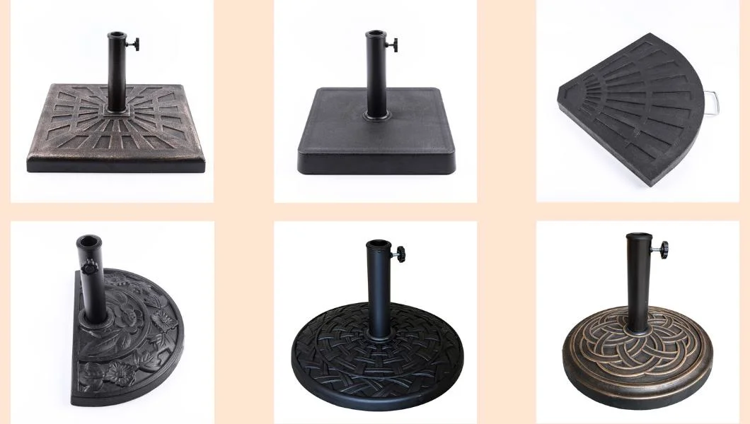 Sector Resin Umbrella Base Resin Base Weight Set for Cantilever Umbrella