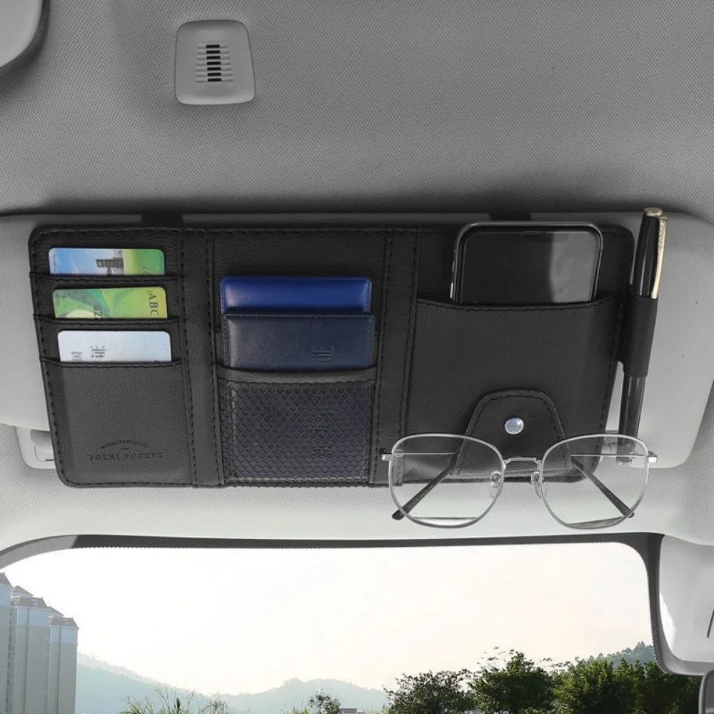 Car Sun Visor Organizer Auto Sun Visor Pockets Ci20438