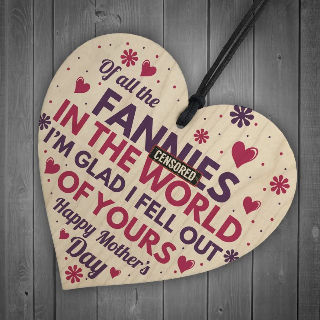 Thank You Mum/Dad Wooden Heart Plaque for Perfect Mum/Dad Gift