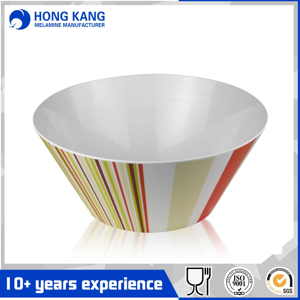 Plastic Multicolor Melamine Fruit Salad Bowl for Kitchen