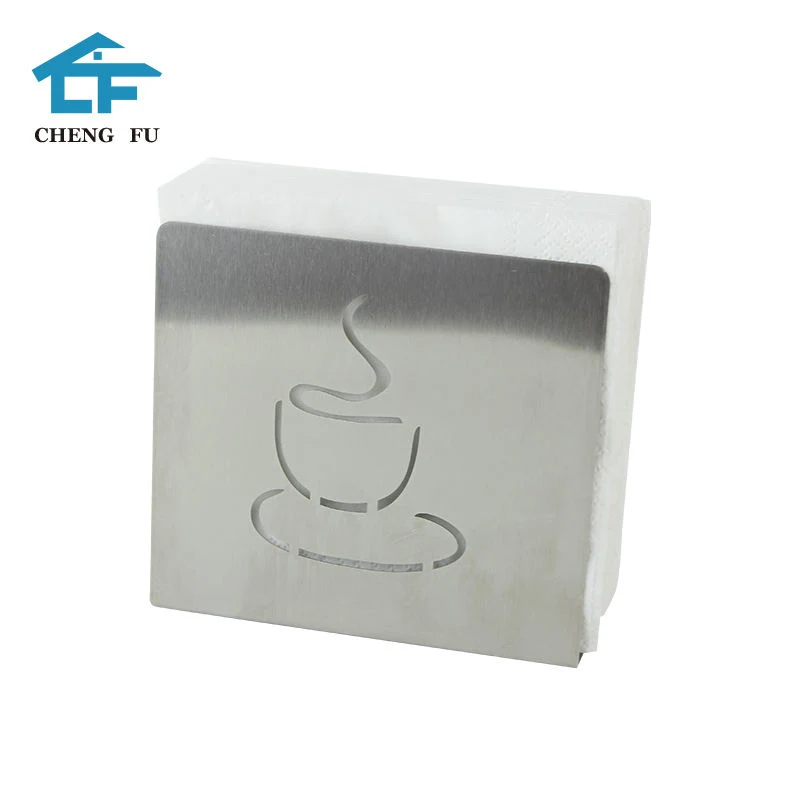 Kitchen Countertops Table Tissue Standing Paper Collection Metal Napkin Holder