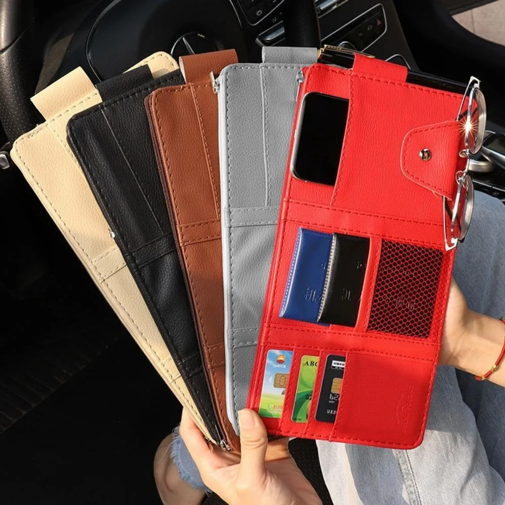 Car Sun Visor Organizer Auto Sun Visor Pockets Ci20438