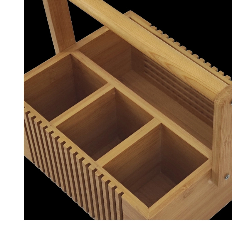 Nut Fruit Wooden Basket with Handle