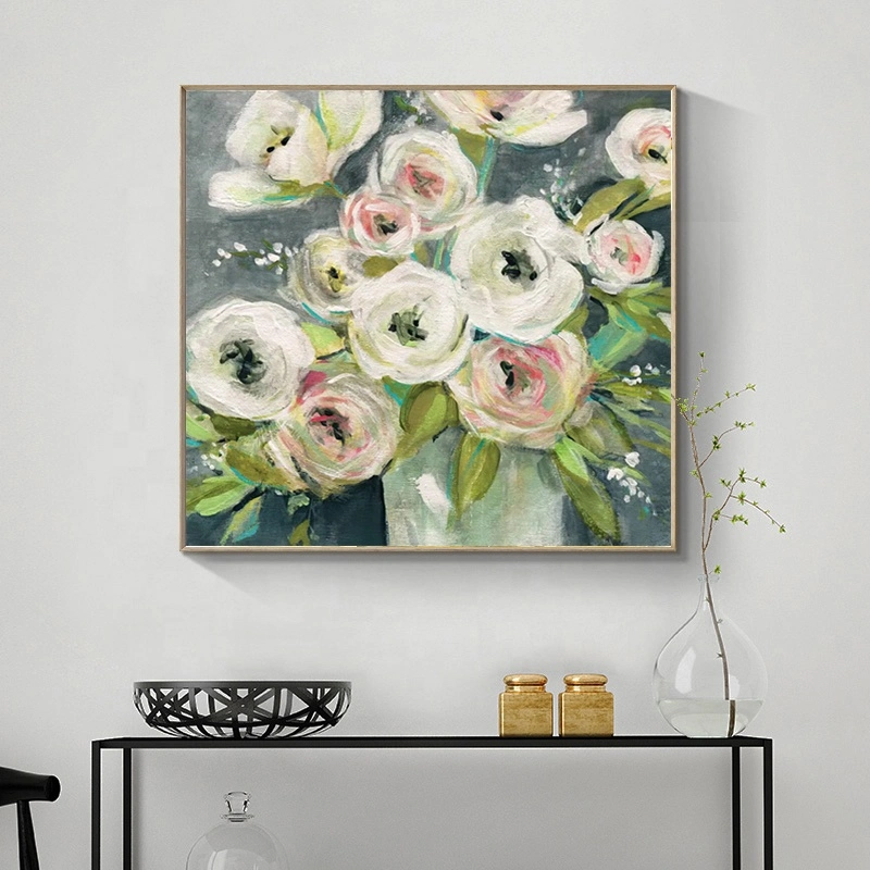 Nature Flowers Floral Wall Art Painting Cheap Custom Oil Painting Handmade Home Decor Canvas Modern Style Rustic