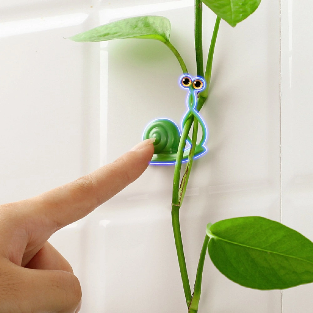 Cute Snail Shape Adhesive Vine Fixing Clip Vines Holder Plant Climbing Wall Clips Wyz18429