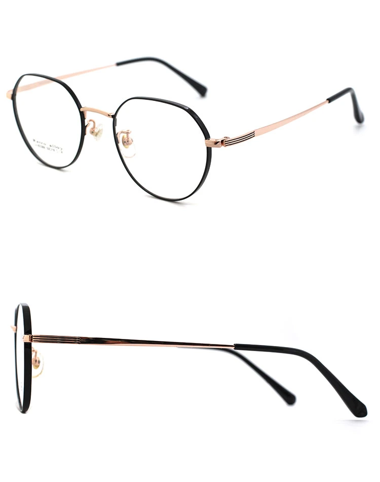 Fashion Womens Black Round Wire Frame Glasses Spectacle Frames