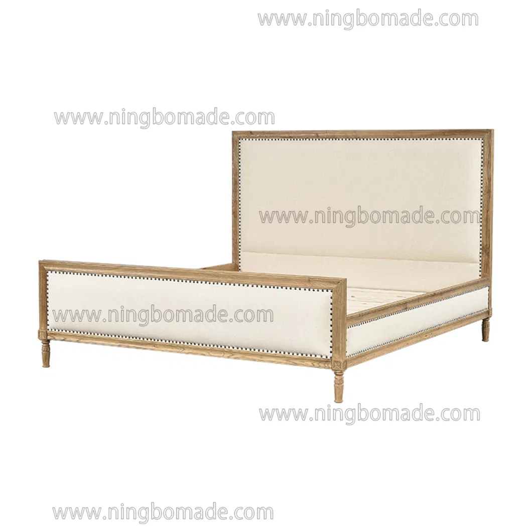 Cathedral White Wash Furniture Weather Brush White Double Bed Frame