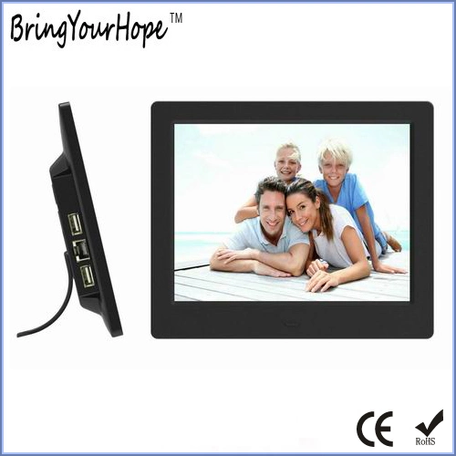 New Design 8 Inch Digital Photo Frame in Plastic