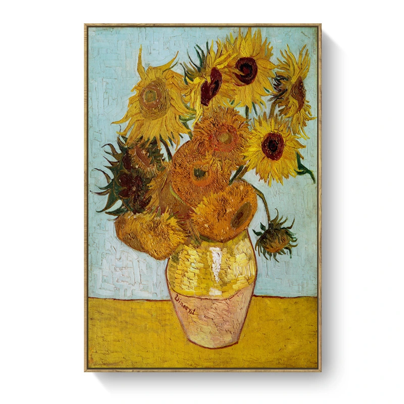 Room Decor Classical Wall Oil Painting Framed Art Flower Canvas Print